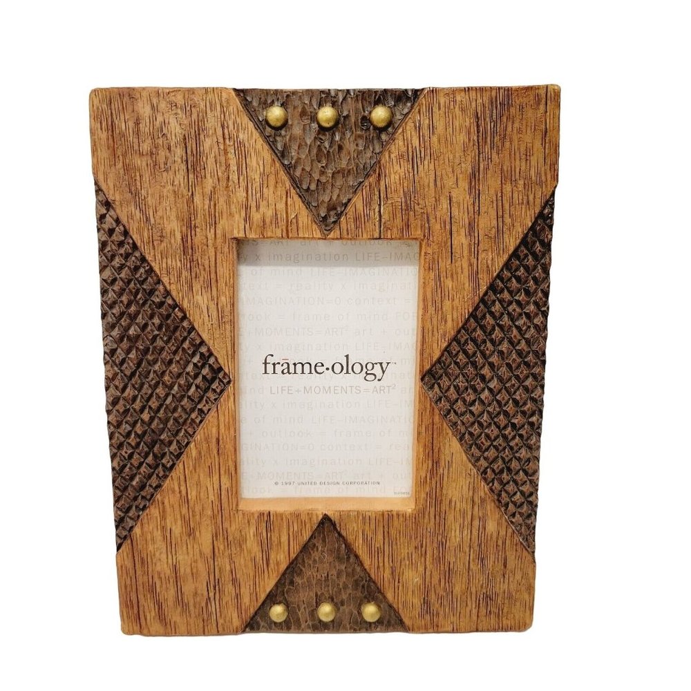 African Wood Carving Wooden Picture Frame by Frameology Man Cave Cabin